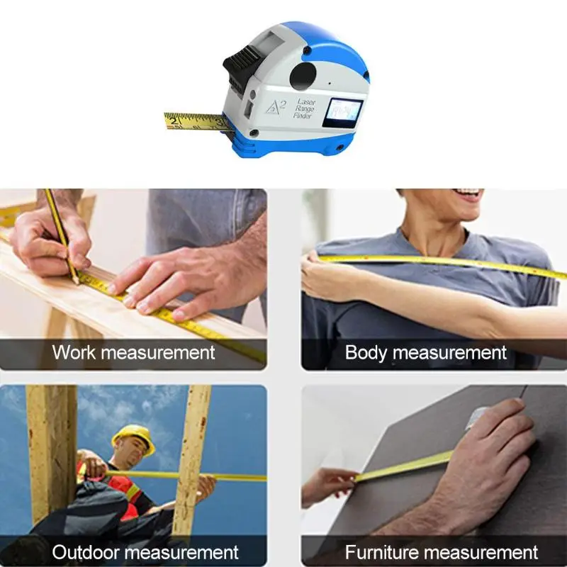 Alloet измерительная лента рулон шнур режим Высокоточный лазер цифровая