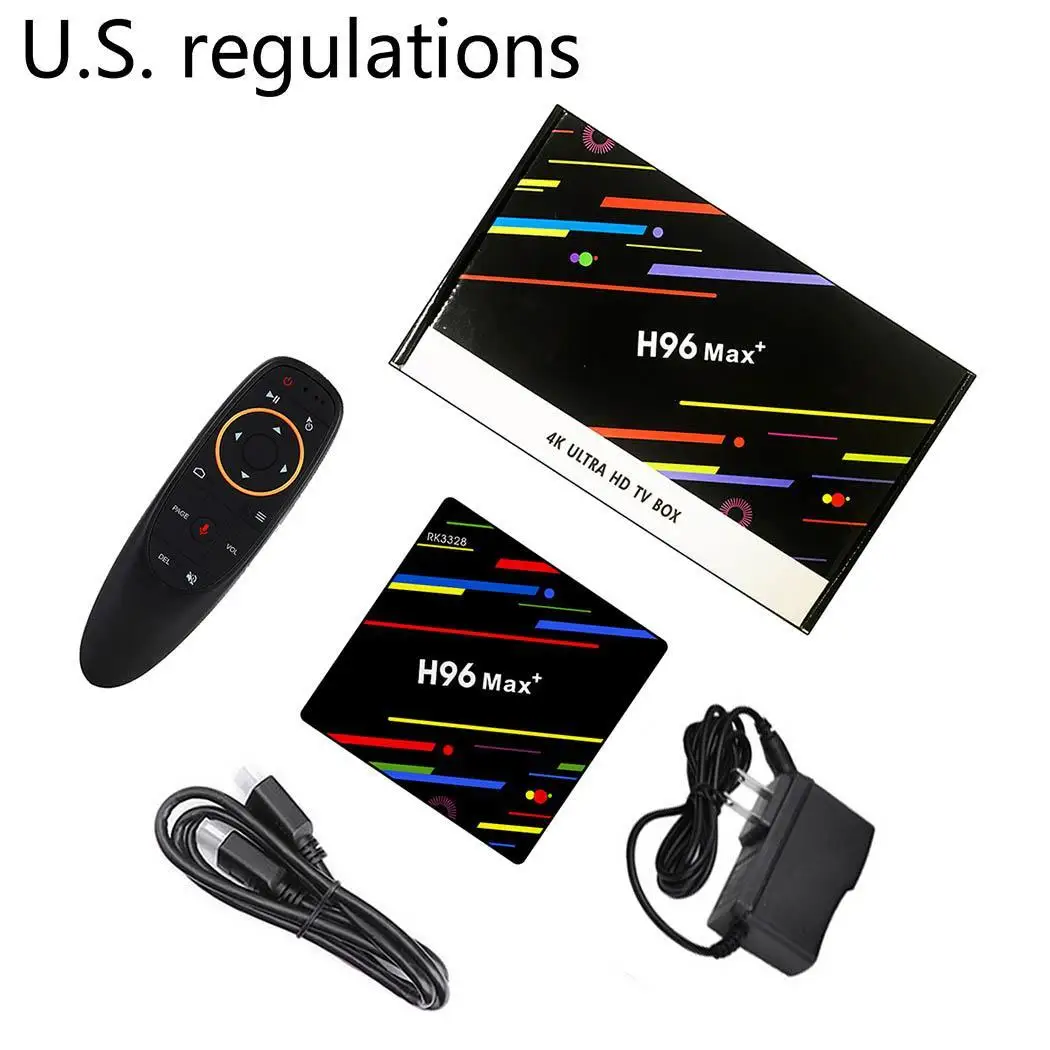 H96 Max + Android 8 1 Smart ТВ HD Стандартный версия голос Box 4 Гб 32 ГБ/64 USB3.0 TF диск Top