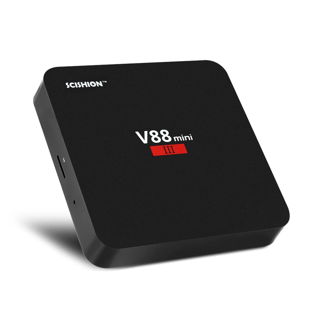 SCISHION V88 мини III Smart ТВ Box Android 7 1 2 4 ГГц Wi Fi Поддержка K Гб Оперативная память 8 GB