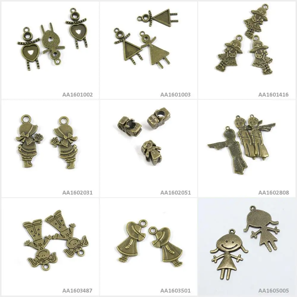 Антикварные Подвески для изготовления фотографий шарф маленькой девочки