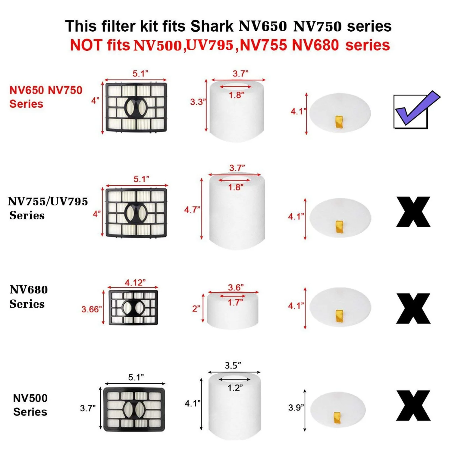 2 шт. для замены фильтра Shark Nv650 совместимый вращатель акулы питание от подъема