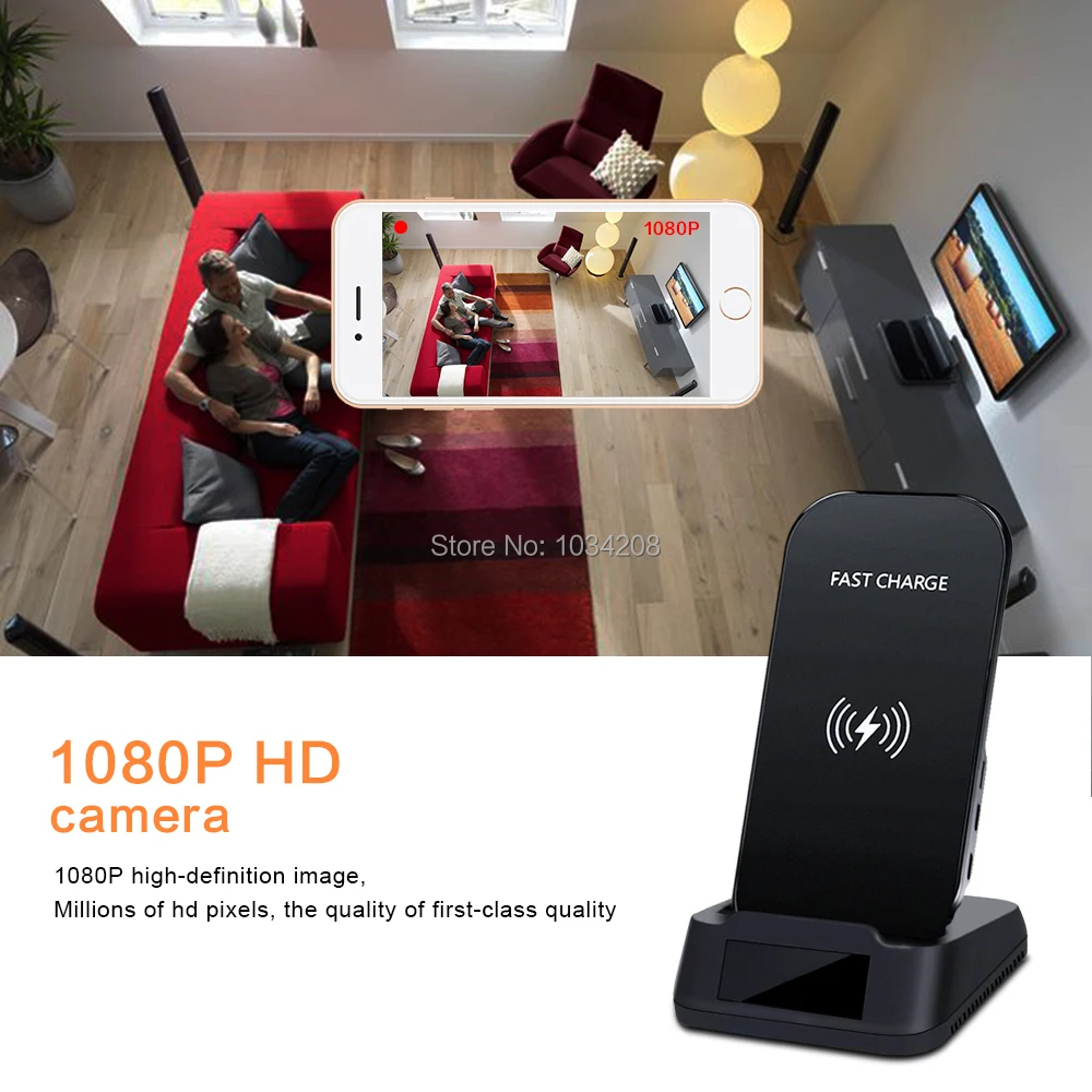 Новые стильные Лидер продаж P2P 1080 P HD беспроводной мини WiFi Камера с невидимыми ИК