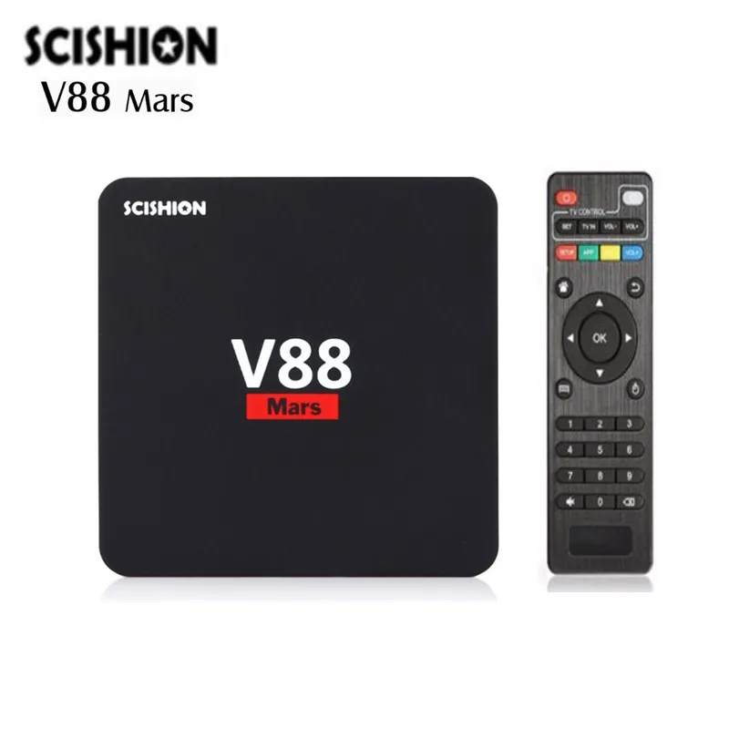 Оригинальный SCISHION V88 Mars RK3229 Android 7 1 Смарт ТВ коробка Четырехъядерный Процессор