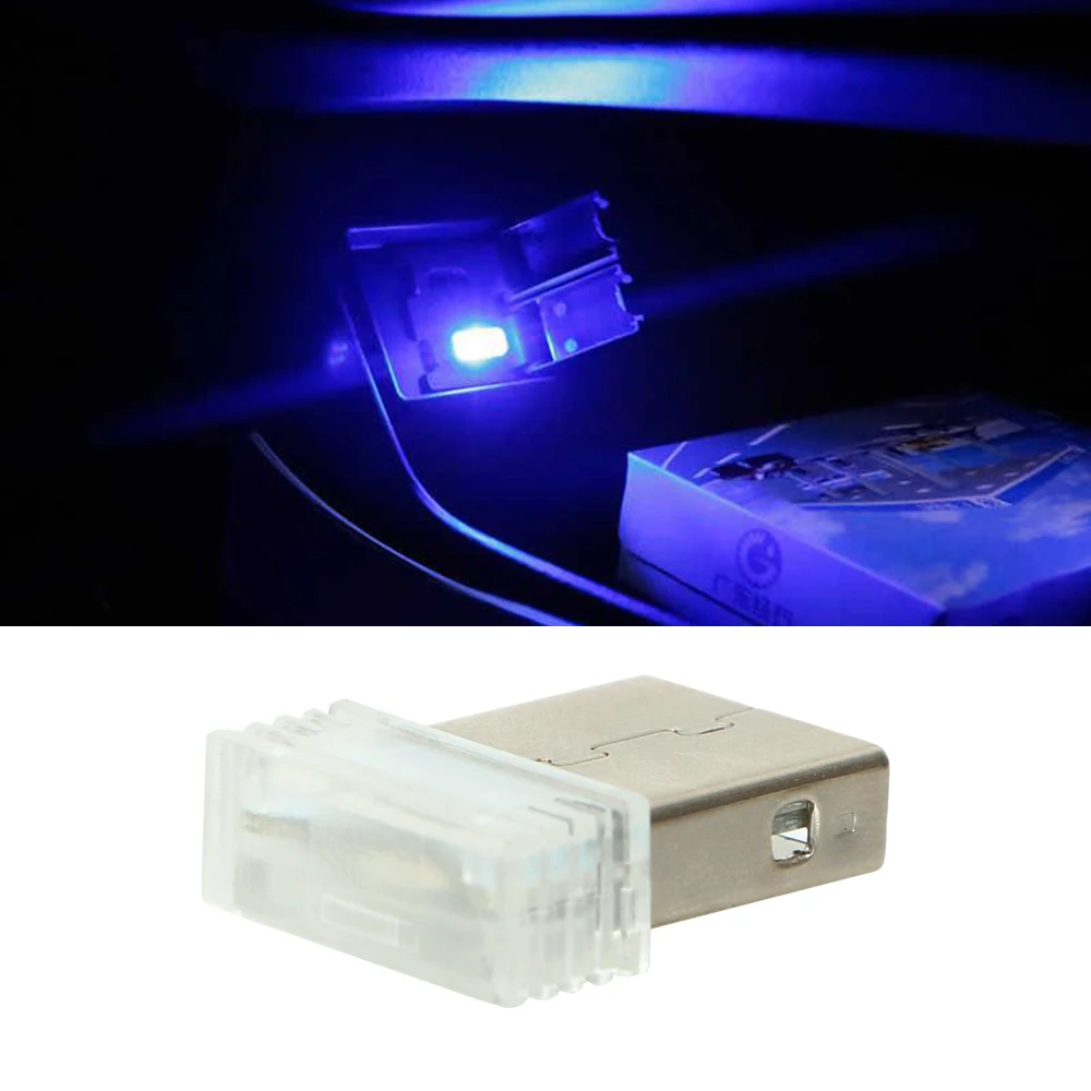 Декоративная неоновая лампа FORAUTO с мини USB освещение для салона автомобиля
