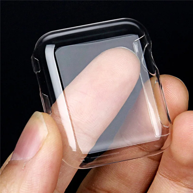 Прозрачный чехол Защитная пленка для экрана Apple watch iwatch серии 3 стекло полное