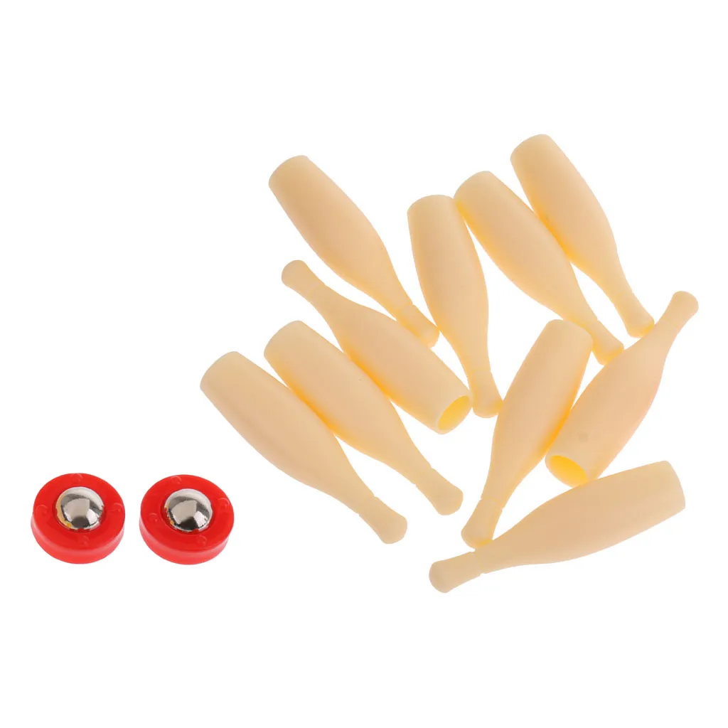 Домашний детский Настольный мини-боулин игра набор 10 кепок для боулинга + 2