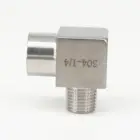 Адаптер с внутренней резьбой BSPP на наружную резьбу BSPT 14, 90 градусов, 14 дюйма, 304 PSI