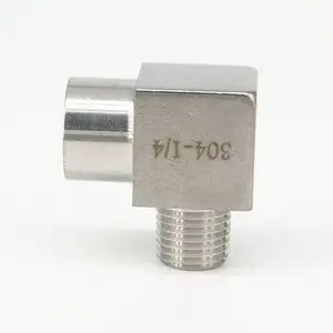 Адаптер с внутренней резьбой BSPP на наружную резьбу BSPT 14, 90 градусов, 14 дюйма, 304 PSI