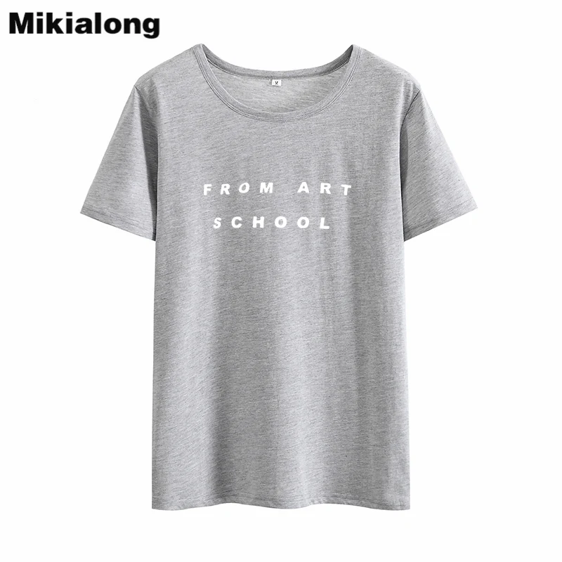 Mikialong из художественной школы Harajuku футболка женская черная с принтом Tumblr Женская