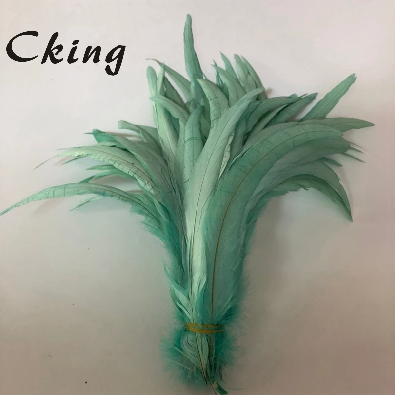 Оптовая продажа с фабрики 100 шт./лот перо петушиного хвоста Красочные 30 35 см (12 14