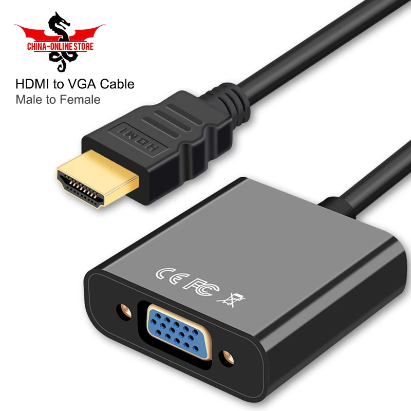 Адаптер hdmi vga Кабель HDMI конвертер VGA HDMI2av адаптер цифро аналоговый аудио видео