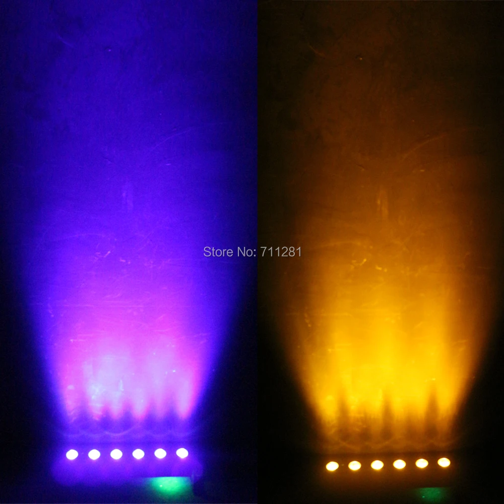 8 шт. светодиодный настенный светильник RGBWA + UV 6 в 1 DMX512 | Лампы и освещение