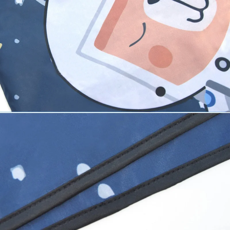 Car Cartoon Cute Spaceman Magnet Side Window Sunshades Windshield Sunshade Rear Side Auto Window Sunshade Cover For Children