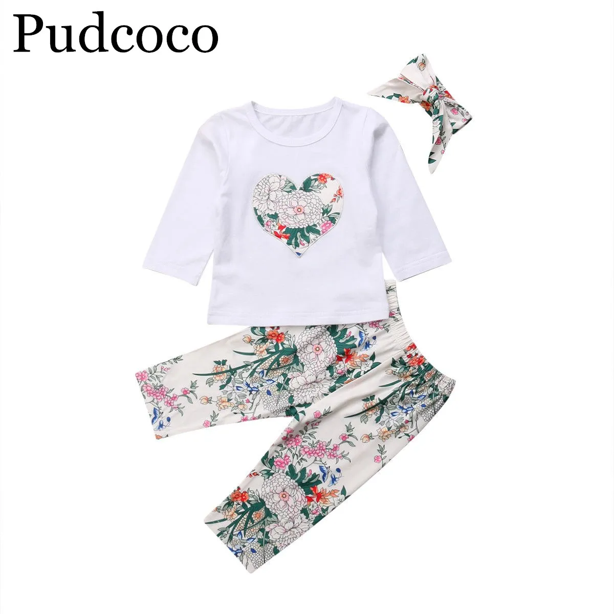 Pudcoco 2019 Фирменная Новинка новорожденных Одежда для детей малышей девочек одежда