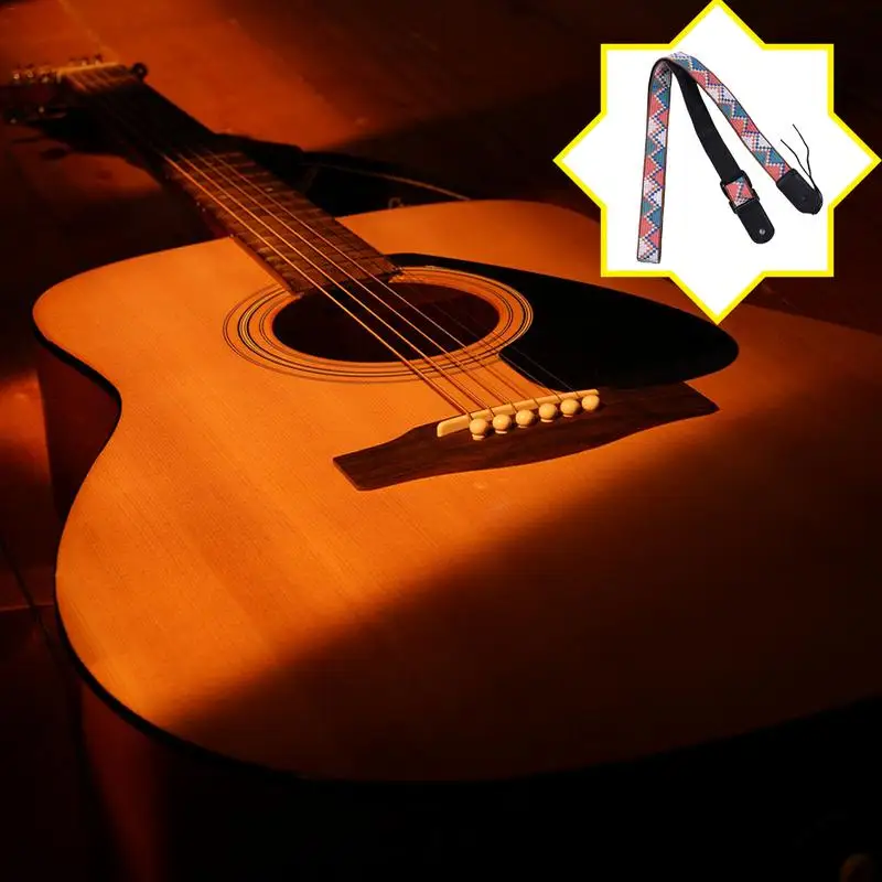 

Longteam Ukulele STRAP Bohemian Style Woven Black Leather Head Ukulele Strap