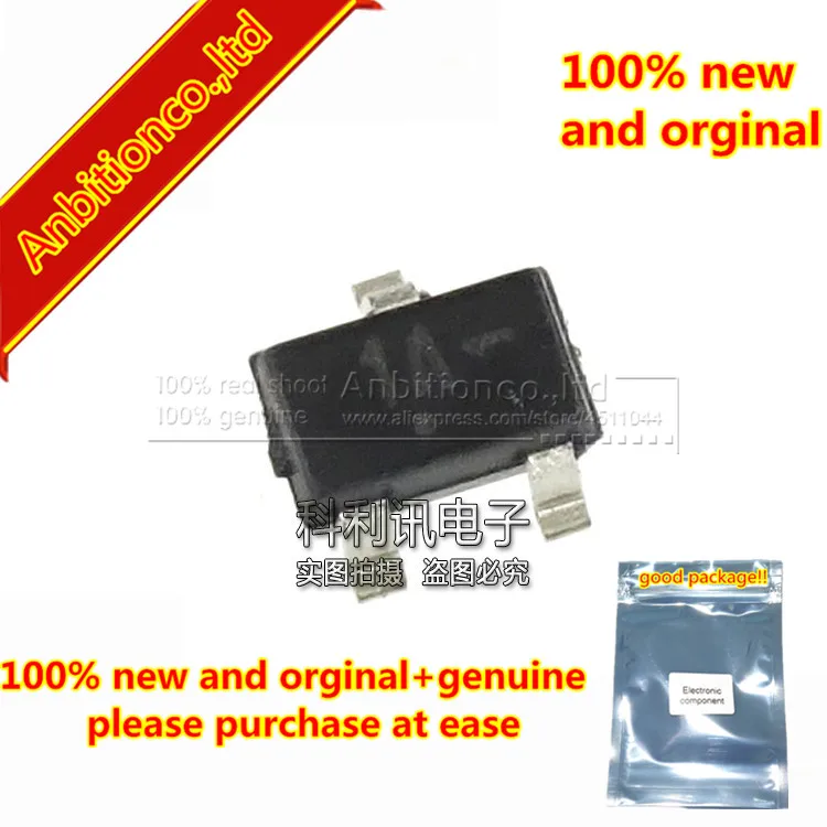 10 piezas 100% nuevo y original MMBT3904WT1G SOT323 Pantalla de seda de 1A de prop&oacute;sito General transistores en stock-0