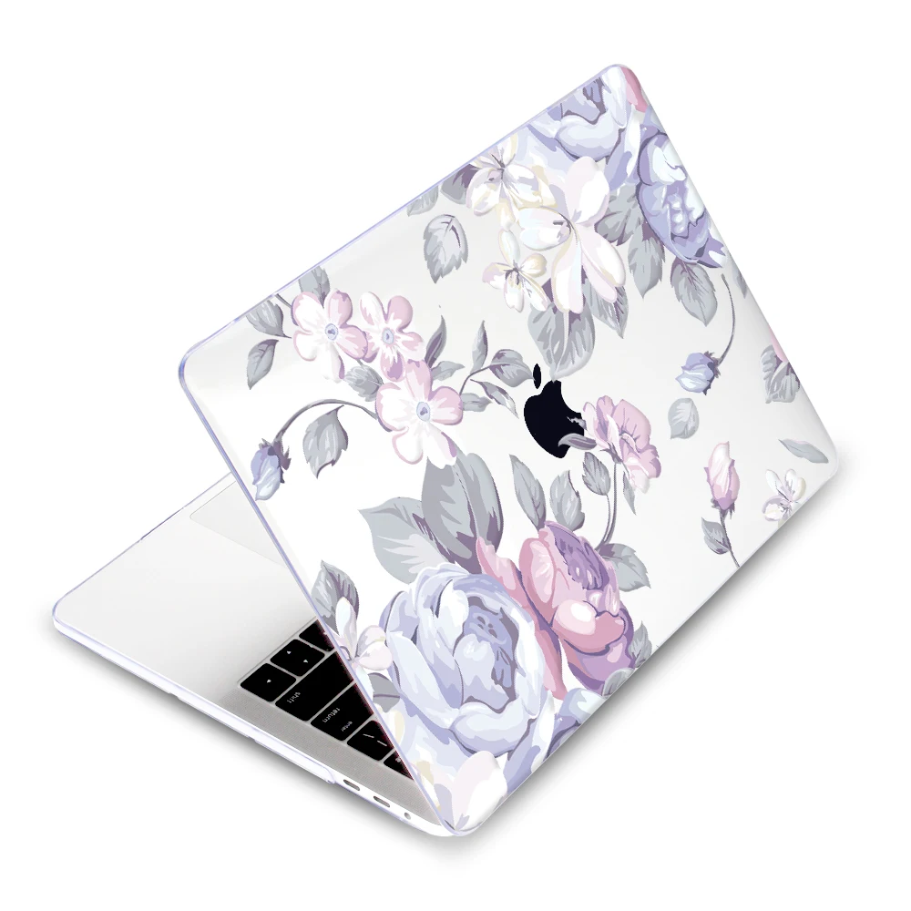 Твердый чехол Redlai с цветочным принтом A1466 чехол-клавиатура для Apple 2018 MacBook Air 13