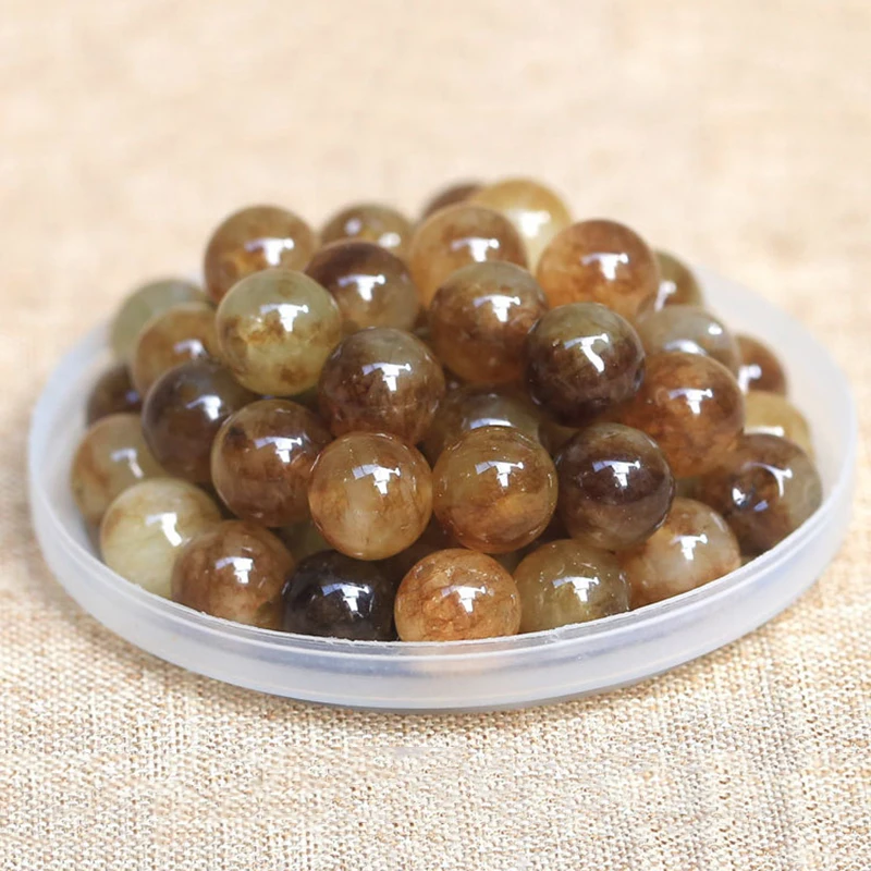 50x Artificial Fake Jade Stone Bead w/ Hole for Bracelet jewelry DIY Craft Beads | Дом и сад