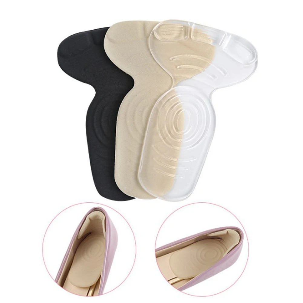 

T-Shape Insoles High Heel Shoes Pads Non Slip Sponge Foot Heel Protector Insert Cotton Sport Sandals Inserts Shoes Accessories