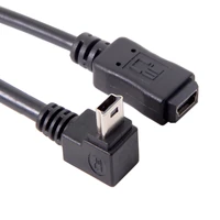 zihan gps mini usb 5p 90d down direction angled male to female extension cable 0 2m