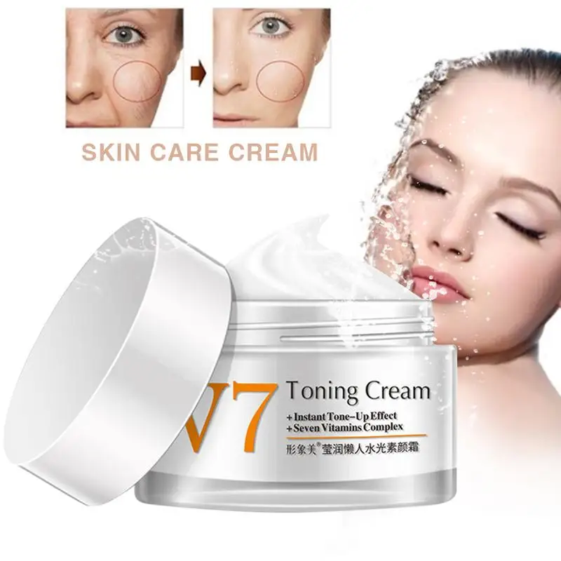 Lazy Cream V7 тонизирующий светильник отбеливающий увлажняющий Осветляющий цвет кожи