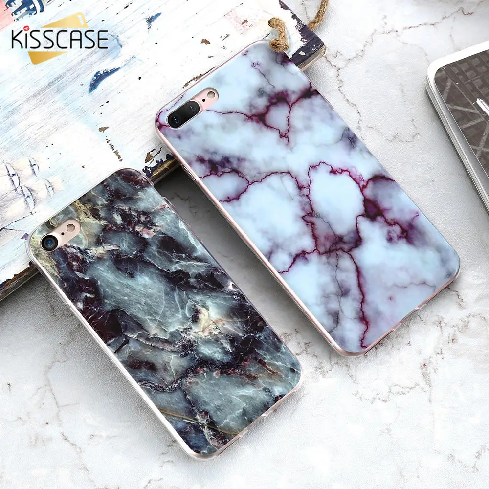 Для iPhone 7 Чехол KISSCASE модный мраморный камень художественный Печатный чехол для 6 6s