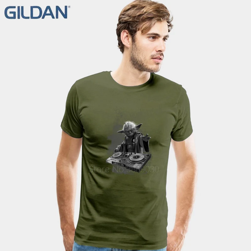 Star Wars Yoda T Shirt Men's Designed Short-Sleeve Father's Day Custom Undershirt Tshirts | Мужская одежда