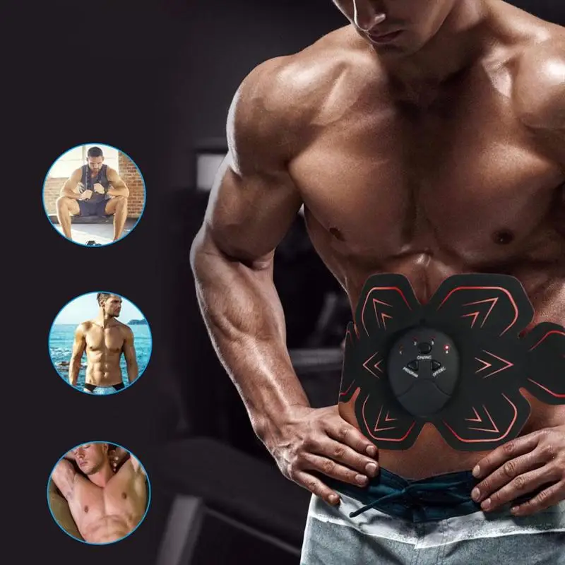 USB заряженных стимулятор мышц пресса Musculaire электростимуляции тренажерный зал Smart