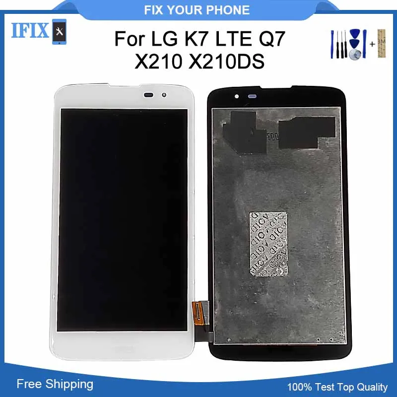 Для LG K7 LTE Q7 X210 X210DS ЖК дисплей кодирующий преобразователь сенсорного экрана в