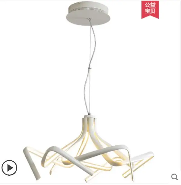 

Restaurant rectangular modern minimalist three-head dining table lamp glass bar chandelier creative personality hotel lamps