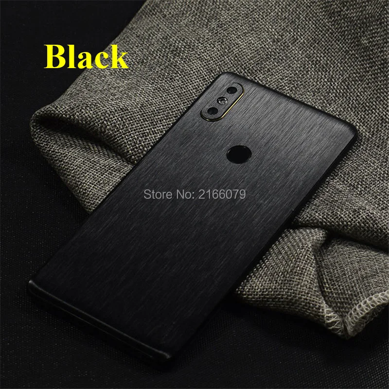 For Xiaomi Mi Mix 2s Mix2s 5.99&quot Full Cover Back Body Brushed Metal Decal Skin Phone Protective Wire Drawing Sticker Case |