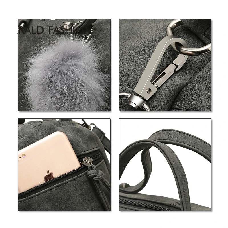 Herald Fashion Women Handbags with Rivets Quality Leather Female Shoulder Bag Csual Tote Bags Ladies' Messenger Crossbody | Багаж и