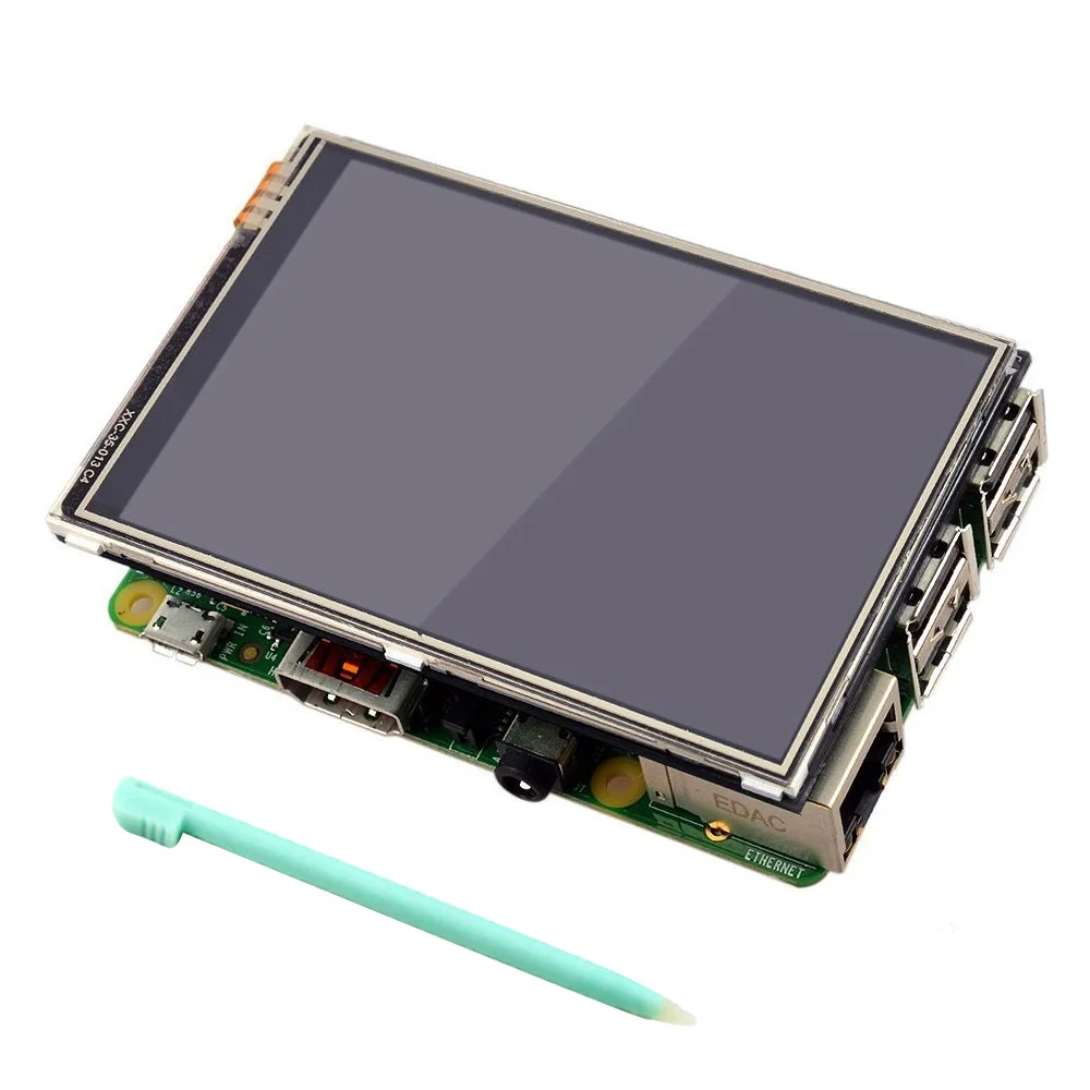 3 5 дюймов 320x480 пикселей RGB HD дисплей сенсорный экран с ручкой для Raspberry Pi 2 модель