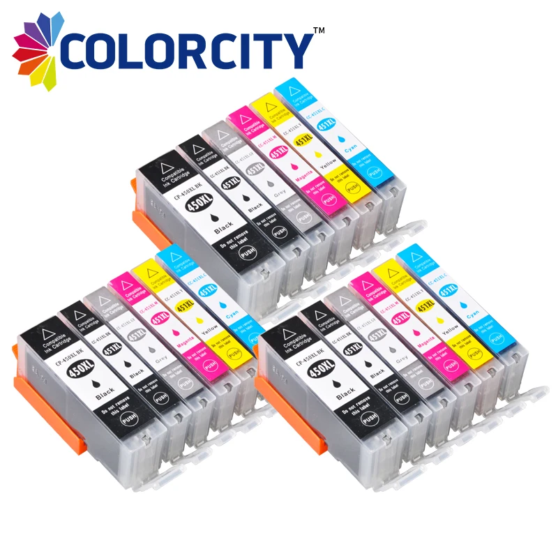 18pcs ink cartridge PGI-450 CLI-451 PGI450 pgi 450 451 for canon PIXMA MG5440 MG5540 MG6340 MG6440 Ip7240 MX924 IX6540 IX6840 | Компьютеры