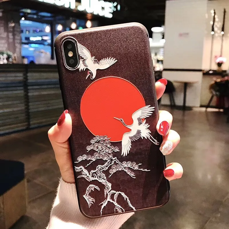 Lovebay для iPhone 6 S 7 8 Plus XS Max XR X 5 5S SE Shell Coque Ретро солнцезащитный кран Телефон жесткий