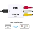 Мини-преобразователь видео HD в AV, HD к RCA AV HD CVBS адаптер для HD TV PS3 PS4 PC DVD Xbox проектора