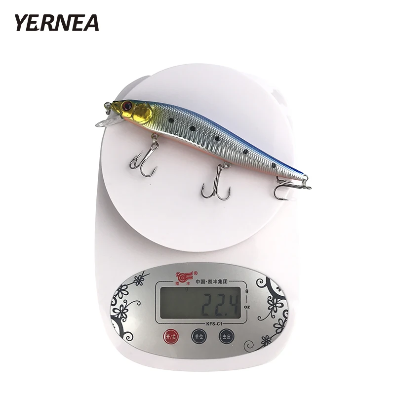 Yernea 1 шт. 14 см 22 4 г блесна рыболовные приманки 5 цветов воблеры 3D глаза