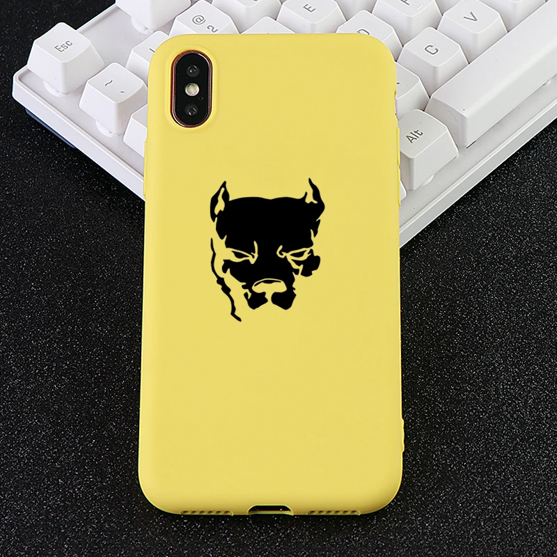 Funny Cell Phone Cases for iPhone 6s 7 8 Plus X XS MAX XR Case Bulldog Soft TPU Silicone Fitted Mobile Cover Accessories |