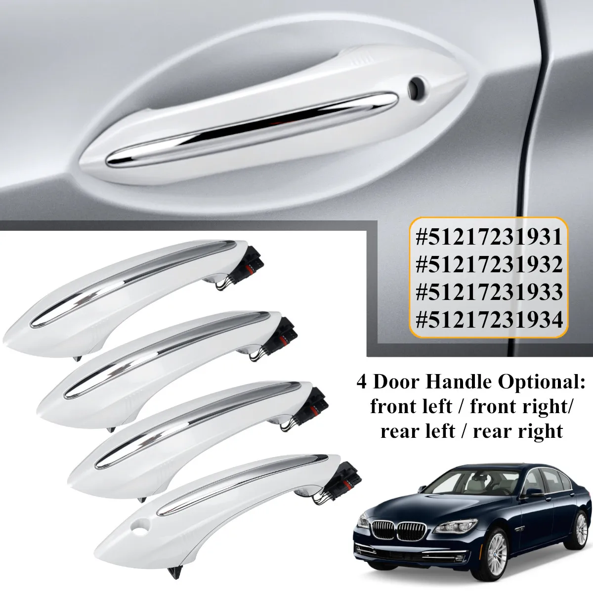 Ручки для наружных автомобильных дверей 51217231931 51217231932 5121723193 BMW 5 серии F11 520d 520i 523i