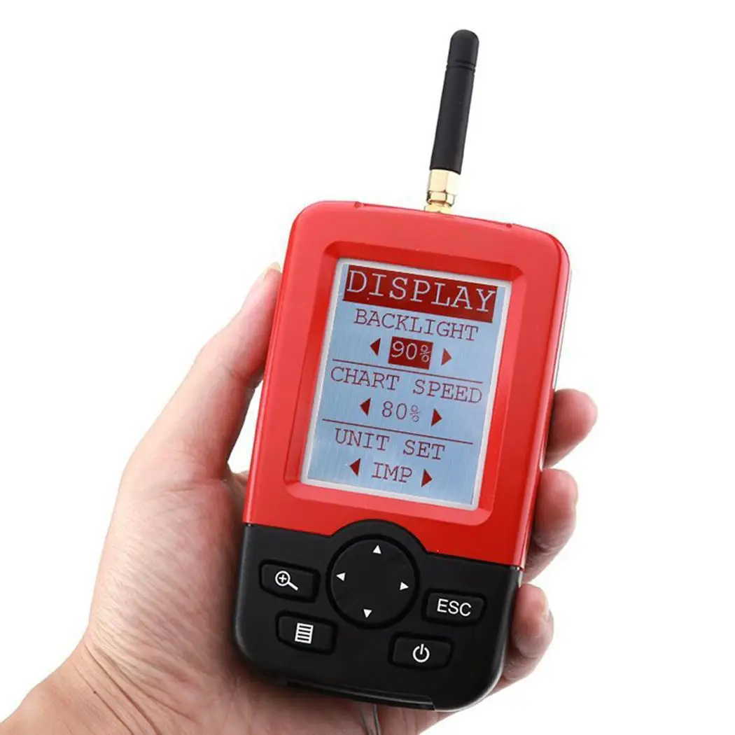 Finder Portable Lithium Polymer Battery 7V Sonar 92 Remote Sensor 20 Fish Depth Water 45M MHz 70 3 LCD Wireless 433 | Спорт и