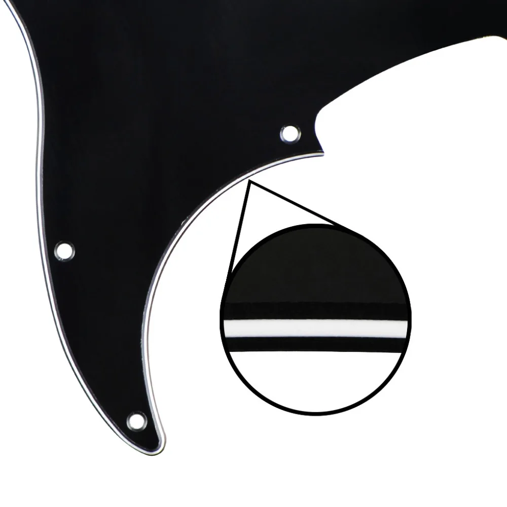 Новые 4 струны PB Bass Pickguard Pick Guard Scratch Plate Black 3 слоя и винты для FD 13 отверстий