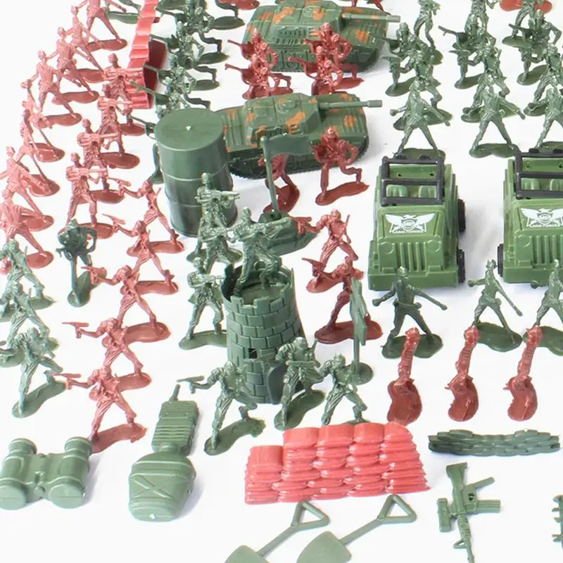 

pcsset Military Plastic Soldier Model Toy Army Men Figures Playset Toys Decor Gift For Children Kids Boys 4cm fun