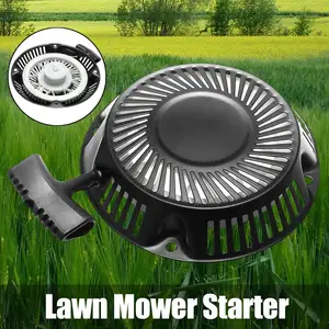 Черный вытяжной стартер для запуска газона, стартер для косилки в сборе, строительные инструменты, аксессуары для станков, детали для бензиновых двигателей 1P6064