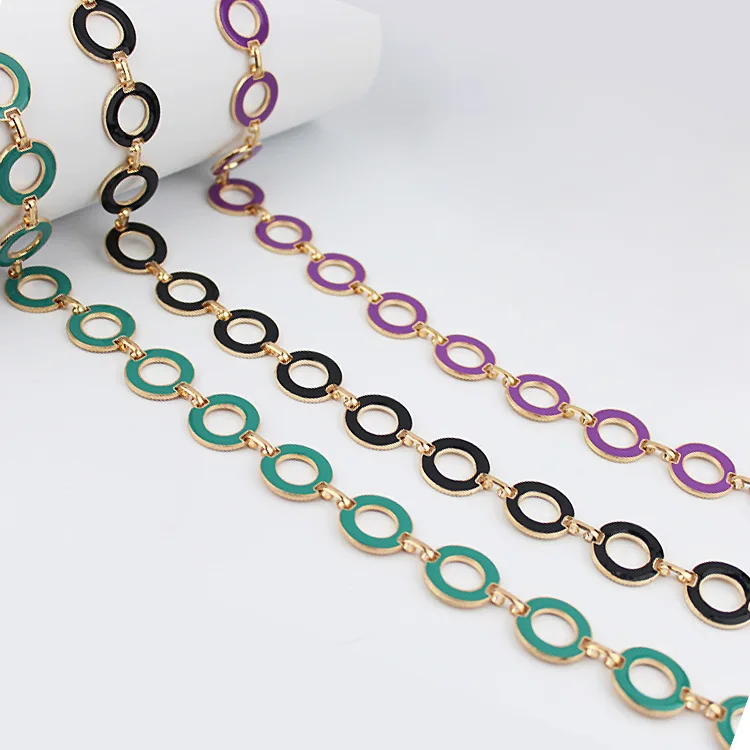 All-match Metal Candy Color Circle Woman Waist Chain Belt Metal Circle Metal Waist Chain Belt For Women Fashion Woman Belt