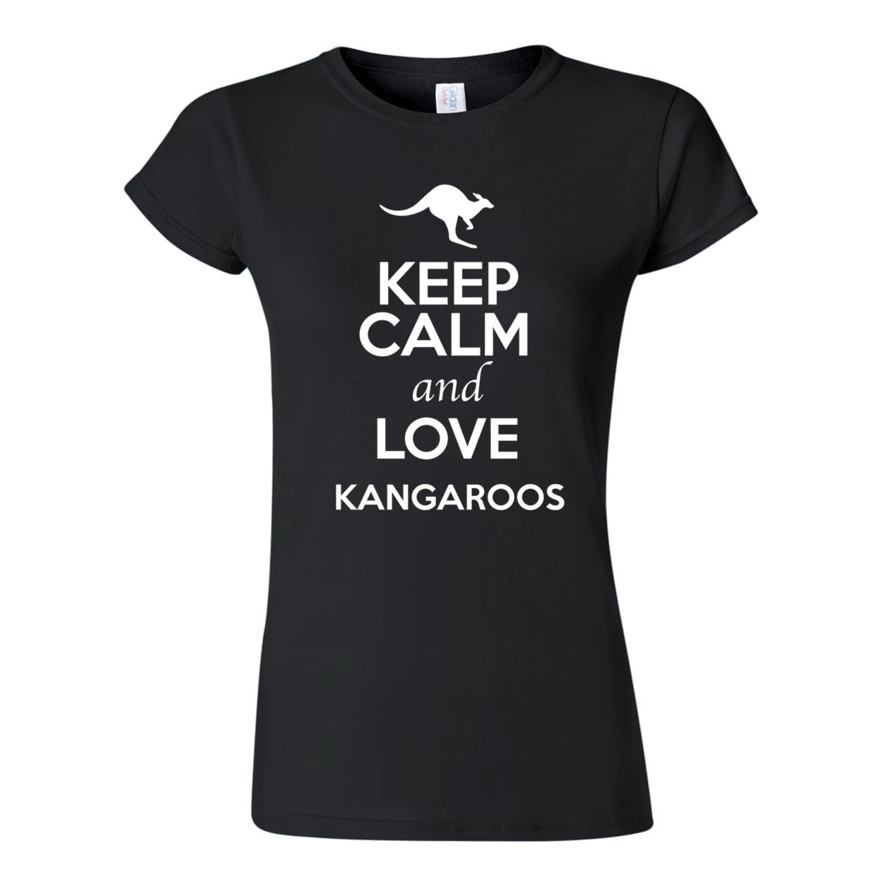 Детская футболка с надписью Keep Calm And Love Kangaroos и Animal Lover Humor 2366 | Женская одежда