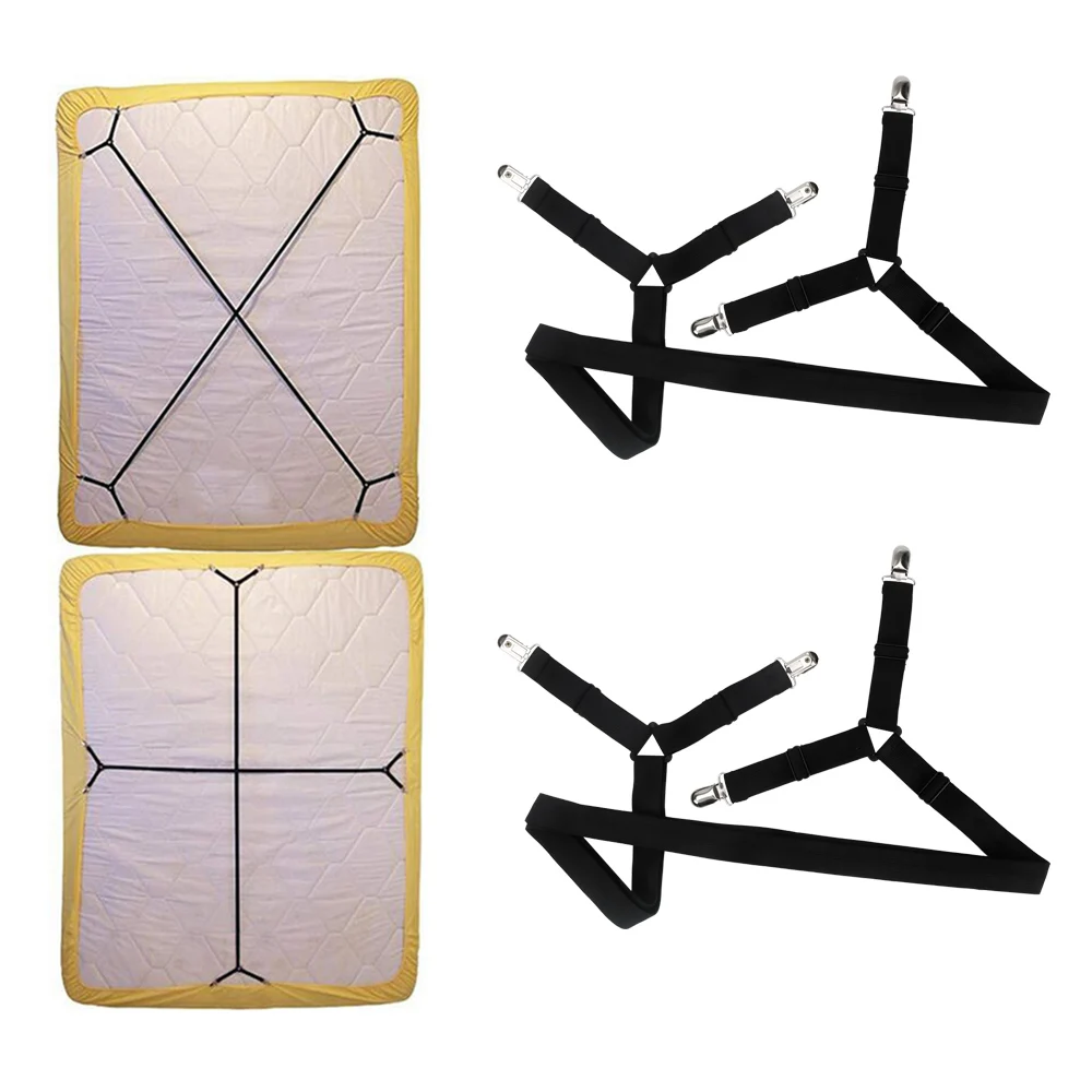 Застежки для простыней 2 шт. регулируемые крепления простыней|Подставки хранения