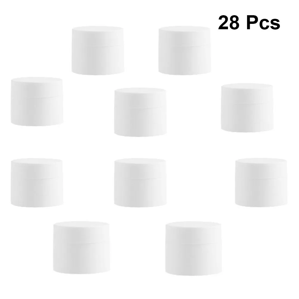 28pcs 3g Mini Travel Bottles Solid Odorless Portable Cream Bottle Refillable Empty for Skin Care Makeup Lotion | Дом и сад