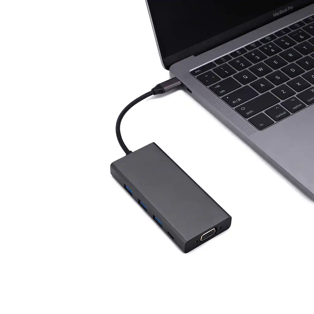 OPQ 5 в 1 USB C концентратор usb type 3 (совместимый Thunderbolt 3) к VGA VGA/USB 0 USBC PD порт для Macbook/Pro
