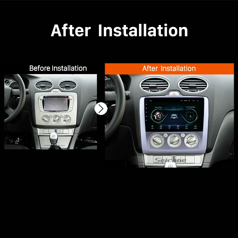 

High Version IPS 2.5D Screen RAM 2GB ROM 32GB Android 8.1 Car Radio GPS Multimedia Unit Player For Ford Focus 2 Exi MT 2004-2011