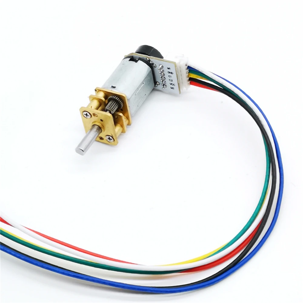 GA12-N20 DC мотор-редуктор с кодировщиком измерение скорости 6V 500rpm для